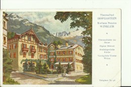 SALZ22   --   HOFGASTEIN   --   KURHAUS PENSION WINKLER   --  1932   ----  2 X SCAN - Bad Hofgastein