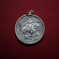 PORTUGAL - PENDENTE EM PRATA - MOEDA DE 10 ESCUDOS - COMEMORAÇAO DA BATALHA DE OURIQUE - 1928 OLD SILVER PENDANT - Pendentifs