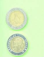 THAILAND  -  No Western Date/10 Baht Bimetal Circ - Thaïlande