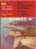 Livret éducatif Volumétrix - N° 84 - Relief Et Mouvements De La Terre - Le Temps - Les Saisons (1979) - Fiches Didactiques