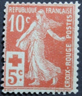 Frankrijk, Zaaier Met Opdruk Rode Kruis - Unused Stamps