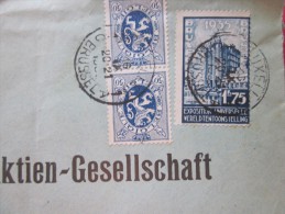 1935  Bruxelles Brussell Belgique Belgie Lettre Letter Cover -> Bern Berne  Suisse Enveloppe Adresse Préimprimée - Fortune (1919)