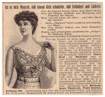 Original Werbung - 1907 - Reformhaus Thalysia , Paul Garms In Leipzig , Mode , Korsett , Corset !!! - Lingerie