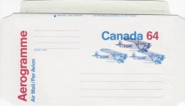 Canada Unused Aerogramme  Airplanes 64c - 1953-.... Regno Di Elizabeth II