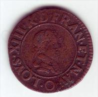 LOUIS XIII - Double Tournois 1625 O - 1610-1643 Luis XIII El Justo