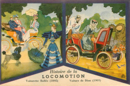 Automobile - Voiturette Bollée - Voiture De Dion - Publicité Lion Noir - Femmes - Chapeaux - Chiens - Dogs - Parapluies - Sonstige & Ohne Zuordnung