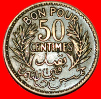 * PROTECTORATE Of FRANCE★ TUNISIA 50 CENTIMES 1921 ANONYMOUS (1921-1945)!  LOW START ★ NO RESERVE! - Túnez