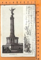 BERLIN: Litho Gruss Aus Berlin, Siegessäule - Tiergarten