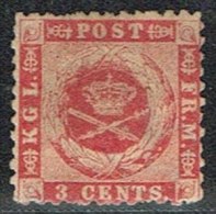 1872. 3 C. Carmine-rose. Lineperf. 12½. (Michel: 3 A) - JF153308 - Danish West Indies