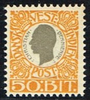 1905. Chr. IX. 50 Bit Grey/yellow. (Michel: 34) - JF153407 - Danish West Indies