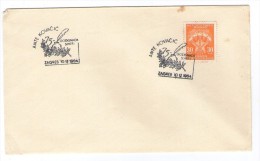 YUGOSLAVIA JUGOSLAVIJA COMMEMORATIVE  POSTMARK ANTE KOVACIC 1964 ZAGREB 75 ANNIVERSARY OF DEATH CROATIAN WRITER - Covers & Documents