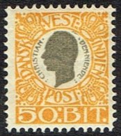 1905. Chr. IX. 50 Bit Grey/yellow. (Michel: 34) - JF157818 - Danish West Indies