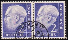 1959. HEUSS. 2 DM PAIR. (Michel: 195) - JF125938 - Sonstige & Ohne Zuordnung