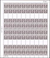 1951. Wavy-linie. 10 Øre Grey Violet. + 10 Øre Grey Violet. Tête-Bêche From Stampbookle... (Michel: K 12b) - JF171539 - Errors, Freaks & Oddities (EFO)