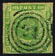 1857. Dotted Spandrels. 8 Skilling Green. 24 HELSINGØR.  (Michel: 5) - JF158450 - Ongebruikt