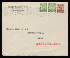 1922. King Christian X. Thin, Broken Lines In Ovl Frame. 20 Aur Brown Together With Pai... (Michel: 101) - JF104619 - Brieven En Documenten