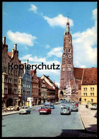 ÄLTERE POSTKARTE LANDSHUT ST. MARTINSKIRCHE KARMANN GHIA BMW ISETTA VW KÄFER Auto Autos Cars Postcard AK Ansichtskarte - Landshut