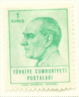 TURKEY  -  1964  Kemal Attaturk  1k  Mounted/Hinged Mint - Unused Stamps