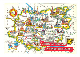 Belgique: Groeten Uit Brabant, Carte Geographique (15-399) - Other & Unclassified