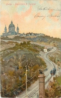 TORINO. LA FUNICOLARE DU SUPERGA, BELLA CARTOLINA ILLUSTRATA DEL 1908 - Multi-vues, Vues Panoramiques