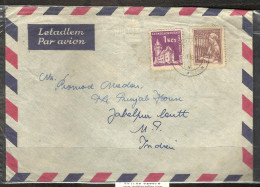 CZECHOSLOVAKIA, 1962 Postally Used Cover With 1954  Yvert 758 (textile) & 1960 Yvert 1074  (Castle Smolenice) - Brieven En Documenten
