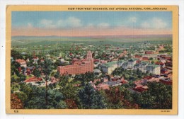 View From West Mountain, Hot Spring National Park, Arkansas, 1950, Déchirure à Gauche - Hot Springs