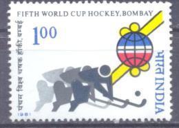 1981. India, 5th World Cup Hockey, Bombay, 1v, Mint/** - Unused Stamps