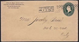 B5207 USA 1895, Pre-paid Cover (St Louis) - ...-1900