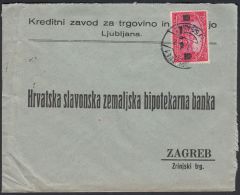 Yugoslavia 1924, Cover Ljubljana To Zagreb W./postmark Ljubljana - Lettres & Documents