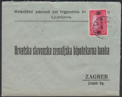 Yugoslavia 1924, Cover Ljubljana To Zagreb W./postmark Ljubljana - Lettres & Documents