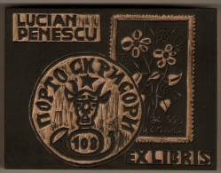 Romania - The Stamp. Hand Carved. It Is Made Of Wood. Ex-libris Used To Make - Andere & Zonder Classificatie