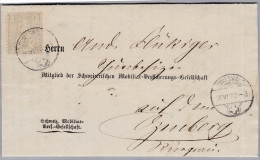 Heimat BE SUMISWALD 1873-06-30 Auf Versicherung Rechnungs Brief - ...-1845 Vorphilatelie