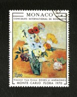 Principato Di  MONACO :   Concorso Internazionale Floreale - Quadro - USATO Del 4.05.1970 - Gebraucht