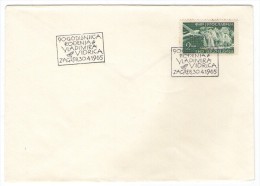 YUGOSLAVIA JUGOSLAVIJA SPECIAL POSTMARK 1965 ZAGREB VLADIMIR VIDRIC 90 ANNIVERSARY  CROATIAN POET - Covers & Documents