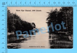 1000 Island ( Stove Pipe Channel , CPA Postcard ) Recto/Verso - Thousand Islands