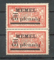 Memel 24yI ABART**POSTFRISCH BPP 90EUR (Z1693 - Memel (Klaïpeda) 1923