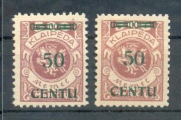 Memel 173BI+II TYPE* (44812 - Klaipeda 1923