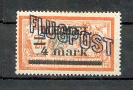 Memel FLUGMARKE 46Ia ABART FETTE 4* 100EUR (71053 - Memel (Klaïpeda) 1923