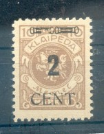 Memel 183III ABART* 80EUR (E2103 - Klaipeda 1923