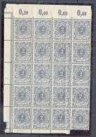 DR-Pfennigzeit 52 BOGENTEIL Mit ABART I+II**POSTFRISCH 310EUR (X2925 - Unused Stamps