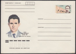 1986-EP-28 CUBA 1986. Ed.199n. POSTAL STATIONERY. MARTIRES DEL MONCADA. JULIO DIAZ GONZALEZ. UNUSED. - Brieven En Documenten