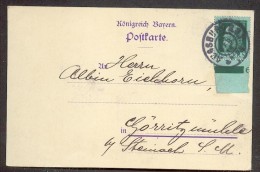 Bayern 77 Mit EIL DER Plattennumer (F5097 - Storia Postale