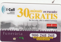 ESPAÑA - FUNERARIA DE TERRASSA - 30 MINUTOS GRATIS - Emissions De Gentillesse