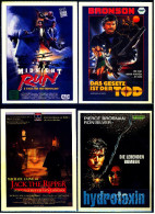 4 X Kino-Karten Von Video Plus  -  Jack The Ripper  -  Das Gesetz Ist Der Tod  -  Hydrotoxin ; Die Bombe Tickt In Dir - Other & Unclassified