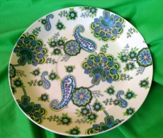 Vintage Scandinavian Sweden Swedish Pottery Indiska HAVELI Plate Bowl - Sonstige & Ohne Zuordnung