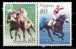 (cl 20 - P57)  Japon ** (ref. Michel Au Dos) N° 3521/3522 Se Tenant - Courses Hippiques - - Nuevos