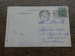 N°137 5C Vert -25/07/1921(Bruxelles)-vers Baudour - Autres & Non Classés