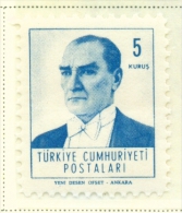 TURKEY  -  1961  Kemal Attaturk  5k  Mounted/Hinged Mint - Unused Stamps