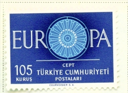 TURKEY  -  1960  Europa  105k  Used As Scan - Unused Stamps