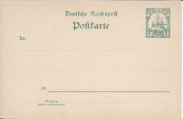 Entier Postal  5 Pfennig Vert Neuf Rès Beau Bateau Navire Marine - Marianen